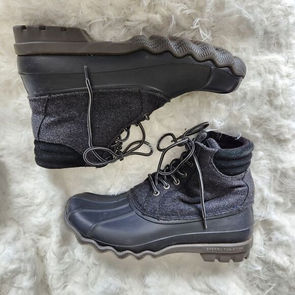 Sperry topsider Avenue duck boots wool sides 18431 - Picture 1 of 7